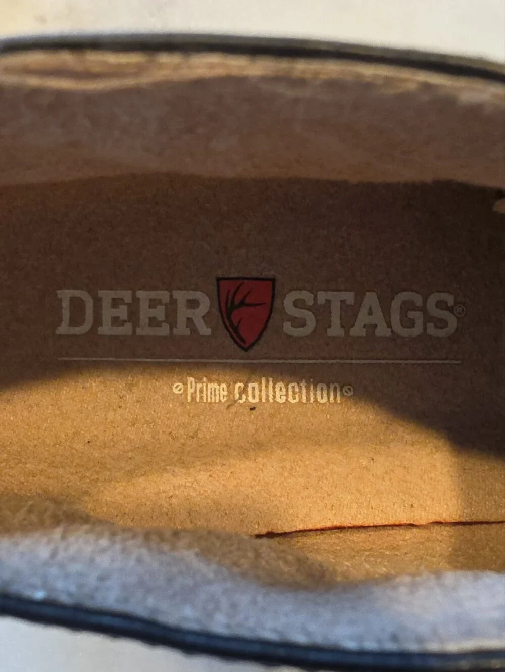 Deer Stags Black Leather Chukka Boots with Tan Outsole